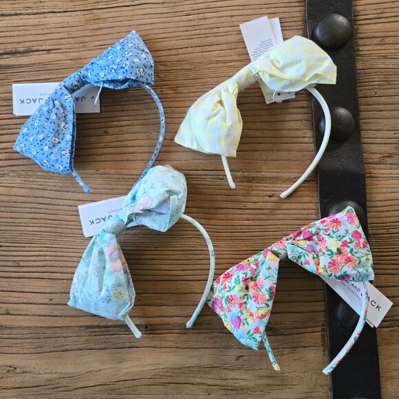 Janie and Jack 4 piece Bow Headband Bundle NEW - Picture 1 of 5